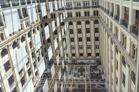 Interior Old Post Office Building Pennsylvania Ave Washington DCのeditorial素材