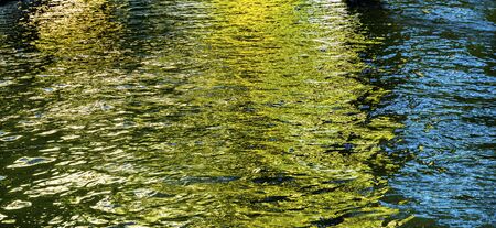 Reflection Abstract Background River Walk San Antonio Texas. 15 Mile River Walk created in the 1960s...