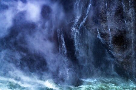 Snoqualme Falls Abstract Washington State Pacific Northwest Gushing Waterfall Creates Intricate...