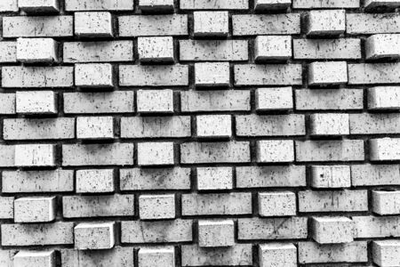 White Brick Wall Board Abstract Background Garden District New Orleans Louisiana National Historic Districtの写真素材