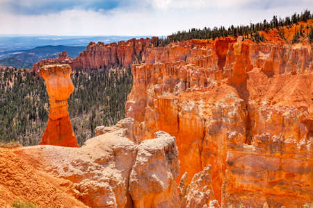 Hoodoos Bryce Point Bryce Canyon National Park Utahの写真素材