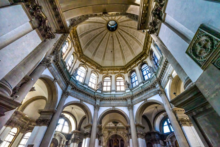Santa Maria della Salute Church Basilica Dome Venice Italy. Competed in 1681
