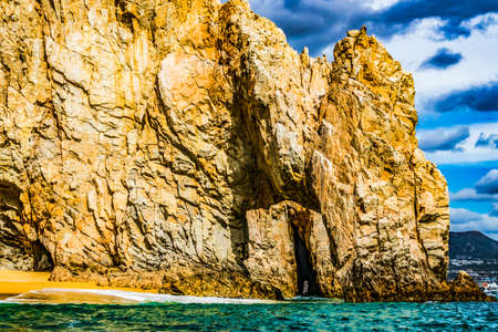 Rock Formations The Arch El Archo Los Cabos Cabo San Lucas Baja Mexicoの写真素材