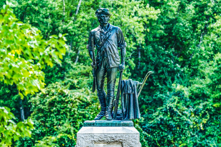 Minute Man Statue Old North Bridge Minute Man National Historical Park American Revolution Monument...