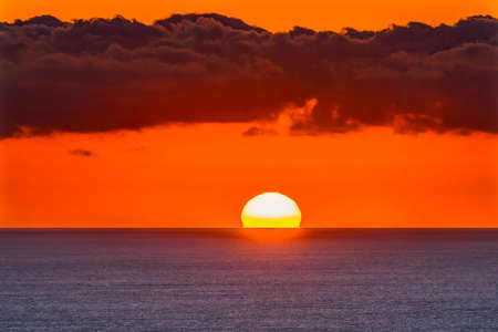 Sunset La Jolla Heights Overlook Shores Beach San Diego Californiaの写真素材