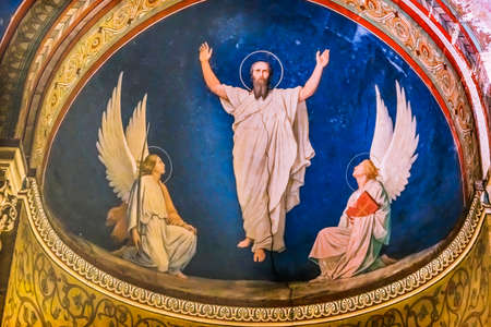 Saint Paul Angels Fresco Saint Paul Church Eglise Sainit Paul Nimes Gard France Catholic church...
