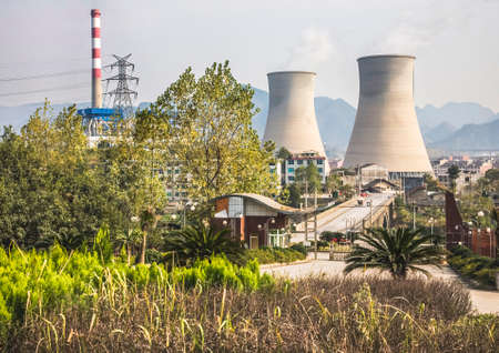 Chinese Coal-Fired Electricity Power Plant Guizhou China