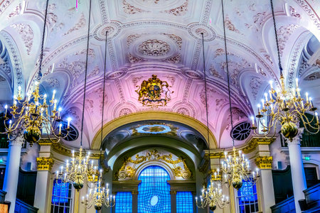Saint Martin in the Fields Basilica Anglican Church Trafalger Square London England.  Dedicated to...