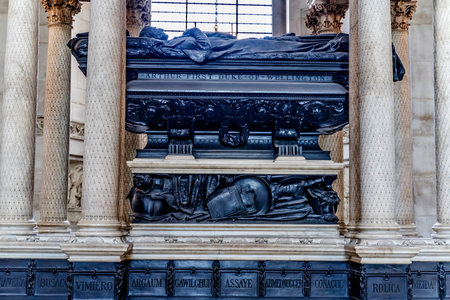 Colorful Arthur Duke Wellington Monument Nave St Paul Anglican Cathedral City of London England....