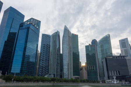Singapore Central Business District, Singapore, Dec 15, 2017のeditorial素材