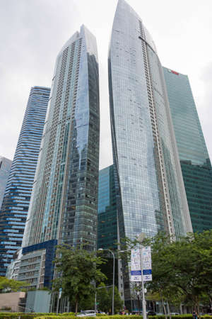 Singapore Central Business District, Singapore, Dec 15, 2017のeditorial素材