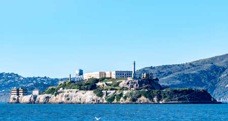 Alcatraz Island prison penitenciary, San Francisco California, USA, March 30, 2020のeditorial素材