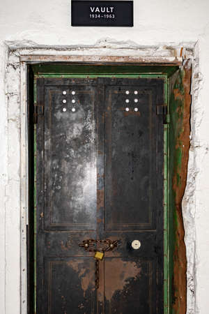 The vault from the Administration building Alcatraz Island prison, San Francisco, California USA, March 31, 2020のeditorial素材