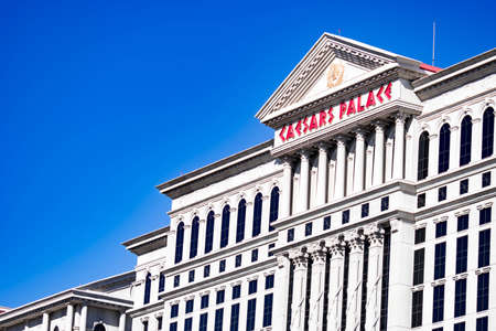 Caesars Palace Hotel, Las Vegas Nevada USA, March 30, 2020のeditorial素材
