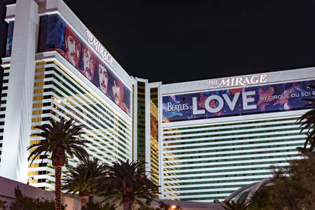 The Mirage Hotel, Las Vegas Nevada USA, March 30, 2020のeditorial素材