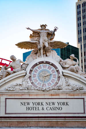 New York-New York Hotel & Casino, Las Vegas Nevada USA, March 30, 2020のeditorial素材