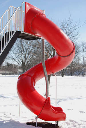 Red Spiral Slideの写真素材