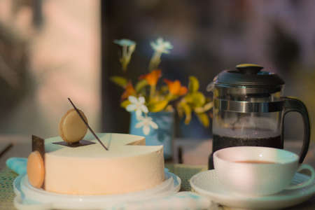 Morning tea timeの写真素材