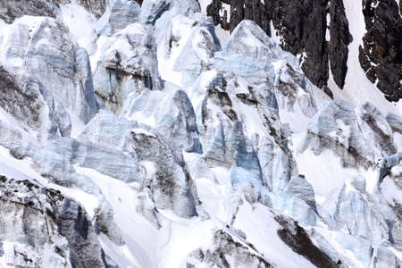 Jade Dragon Snow Mountain is the southernmost glacier in the Northern Hemisphere in Lijiang, Chinaの写真素材