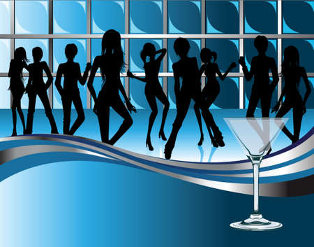 people in pubのイラスト素材