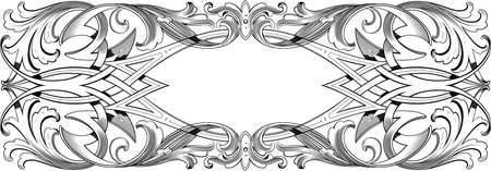 vintage design elementのイラスト素材