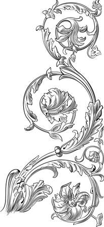 floral design elementのイラスト素材