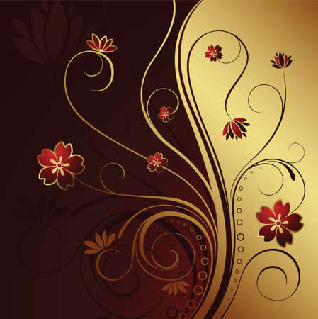 floral backgroundのイラスト素材