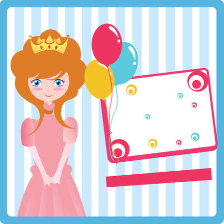 Birthday Party Invitation Cardのイラスト素材