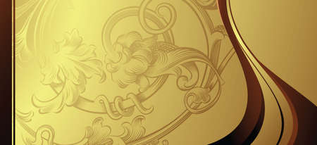 Golden Backgroundのイラスト素材