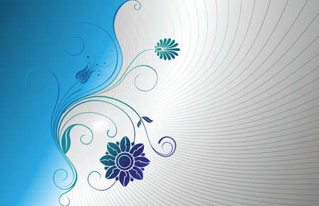 Blue Flower Backgroundのイラスト素材