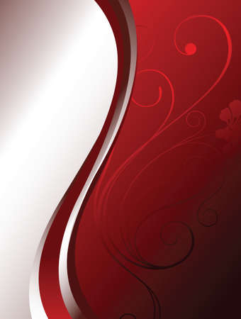 red floral backgroundのイラスト素材