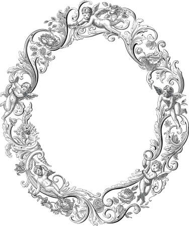 angel frameのイラスト素材