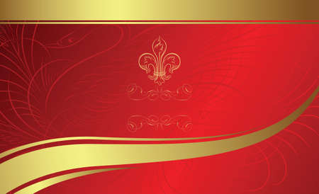 classic design background with emblemのイラスト素材