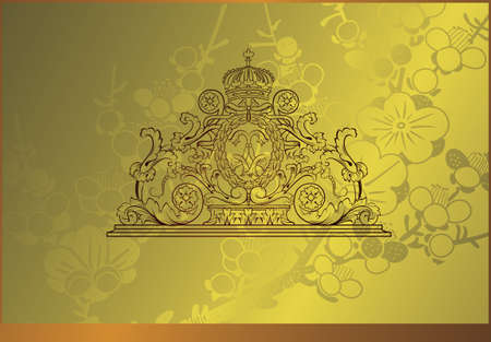 vintage design backgroundのイラスト素材