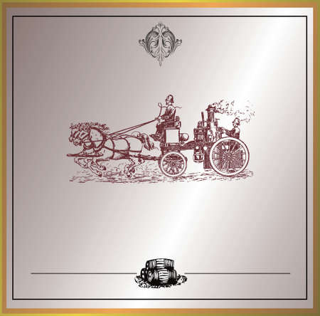 vintage design backgroundのイラスト素材