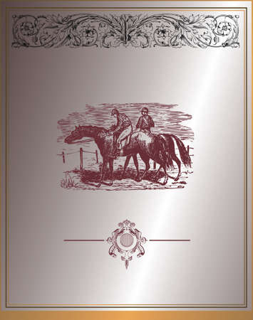 vintage design backgroundのイラスト素材