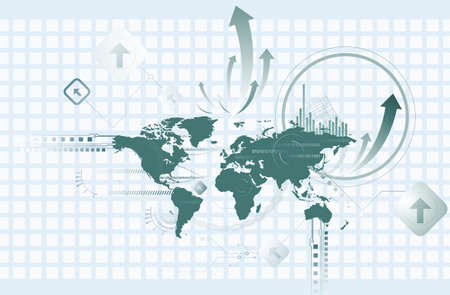 globe mapのイラスト素材