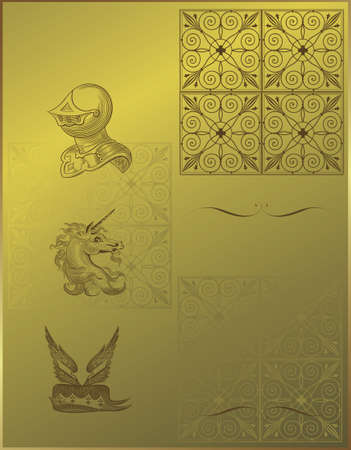 golden design backgroundのイラスト素材