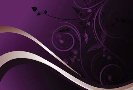 purple floral backgroundのイラスト素材