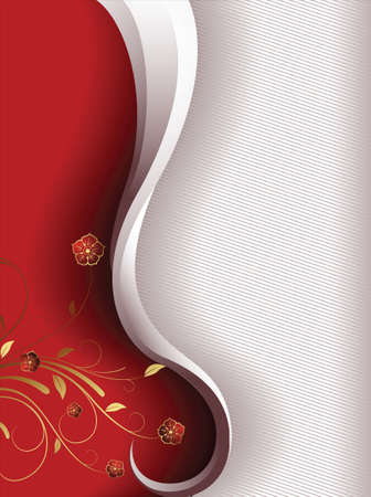 abstract floral backgroundのイラスト素材