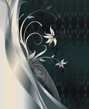 abstract floral backgroundのイラスト素材