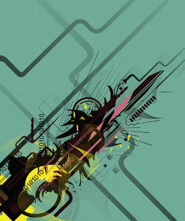 abstract technology backgroundのイラスト素材