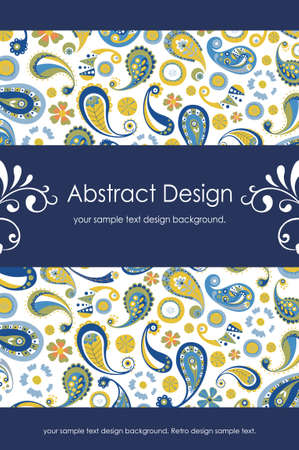 Floral Abstract Background 1-5のイラスト素材