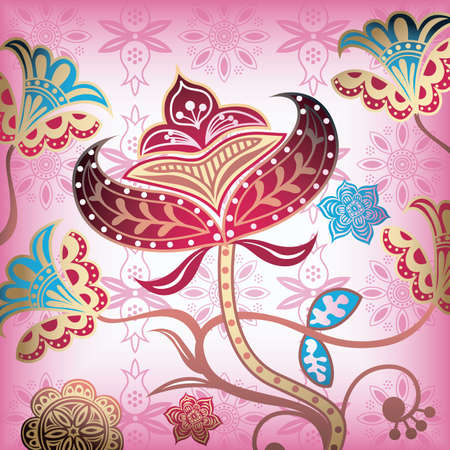 Floral Abstract 1のイラスト素材