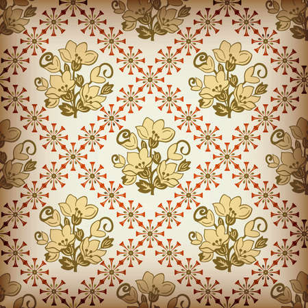 Abstract Floral Pattern SEAMLESS 3のイラスト素材