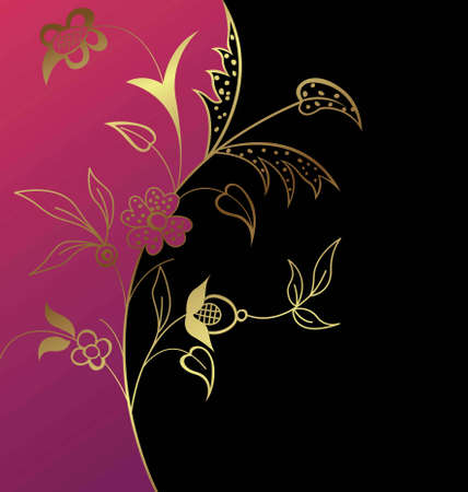 Abstract Floral Backgroundのイラスト素材