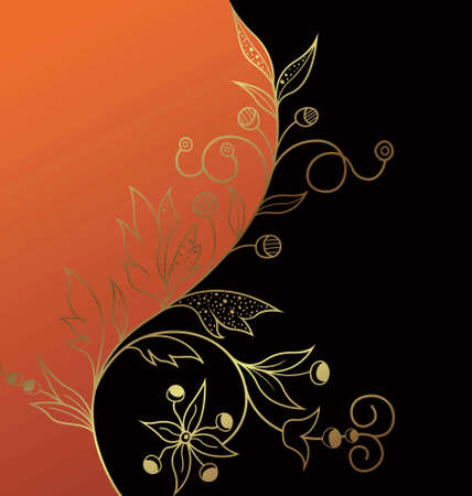 Vector of Abstract Floral Background.のイラスト素材