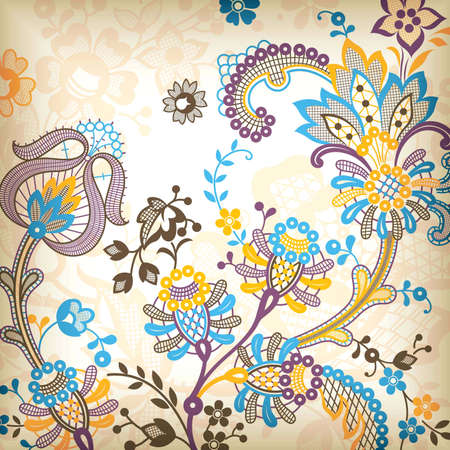 Abstract Floralのイラスト素材