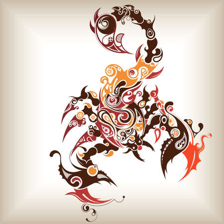 Abstract Scorpionのイラスト素材