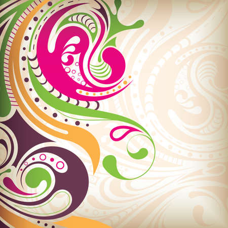 Abstract Curve Background 4のイラスト素材